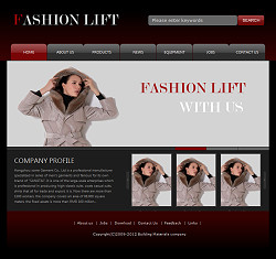 服装企业网站(英文)